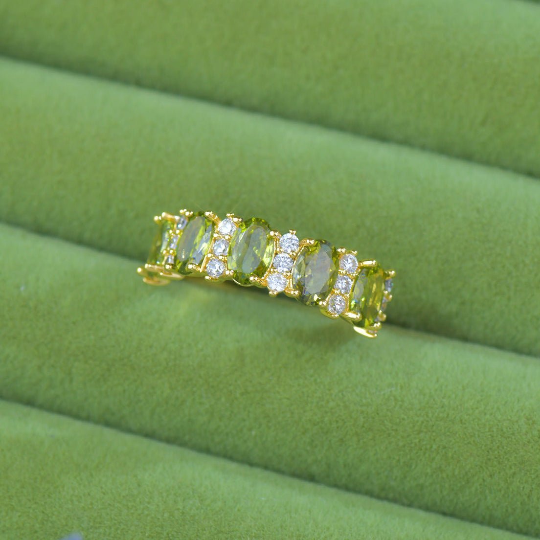 Imperial Peridot Ring - Gold-Plated - Abbott Atelier