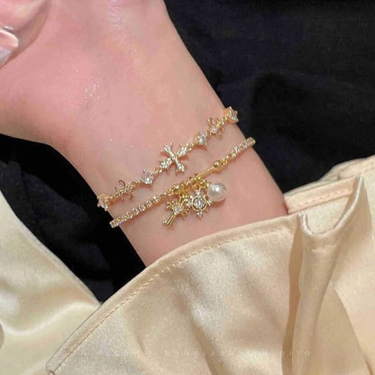 Iris Benediction Bracelet - Gold Plated - Abbott Atelier