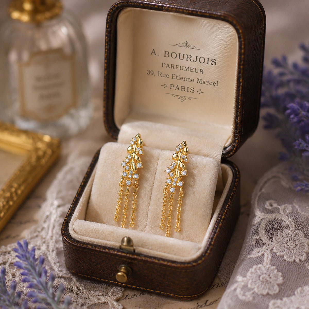 Isadora Chandelier Earrings in Gold - Hypoallergenic - Abbott Atelier