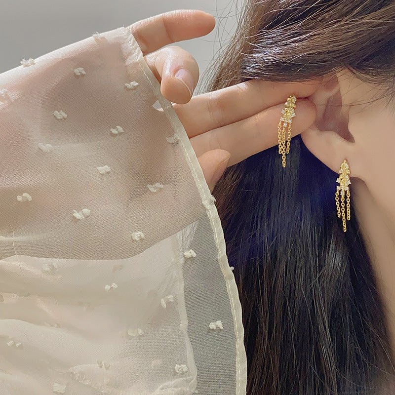 Isadora Chandelier Earrings in Gold - Hypoallergenic - Abbott Atelier