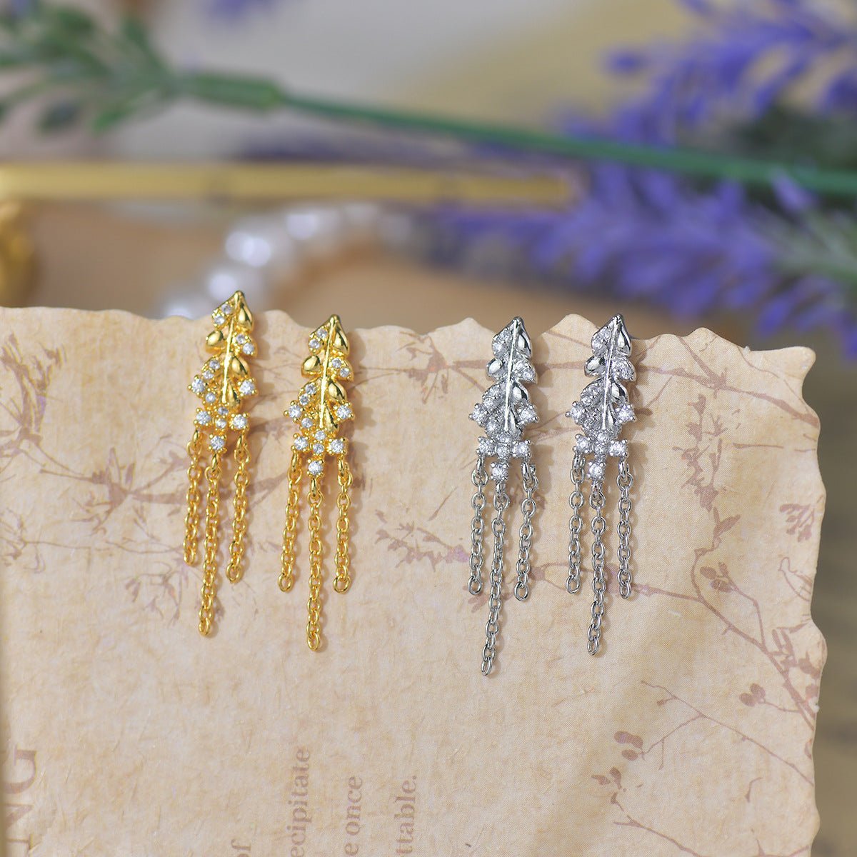 Isadora Chandelier Earrings in Gold - Hypoallergenic - Abbott Atelier