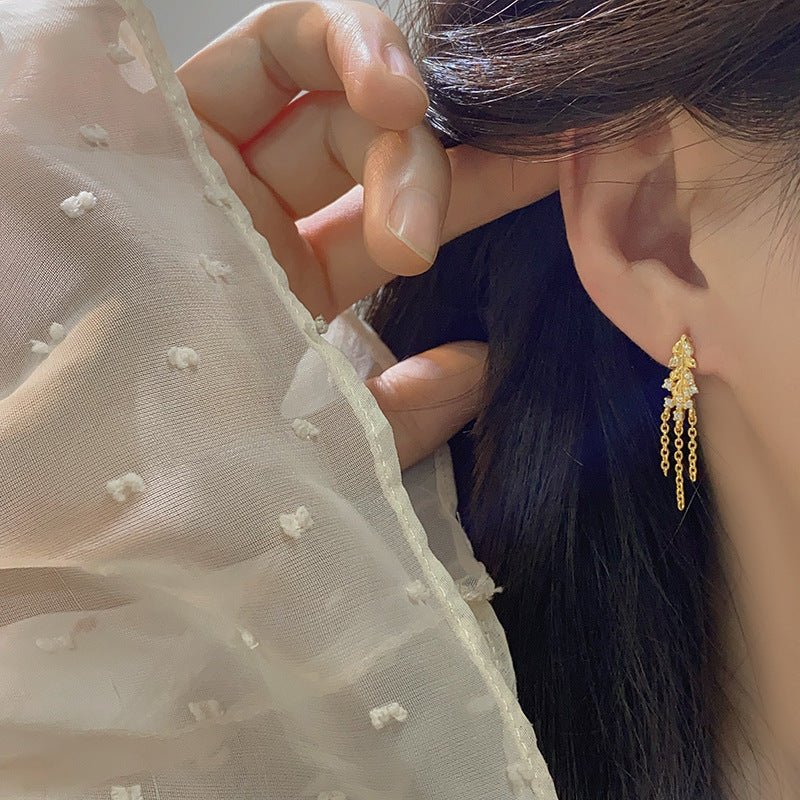Isadora Chandelier Earrings in Gold - Hypoallergenic - Abbott Atelier