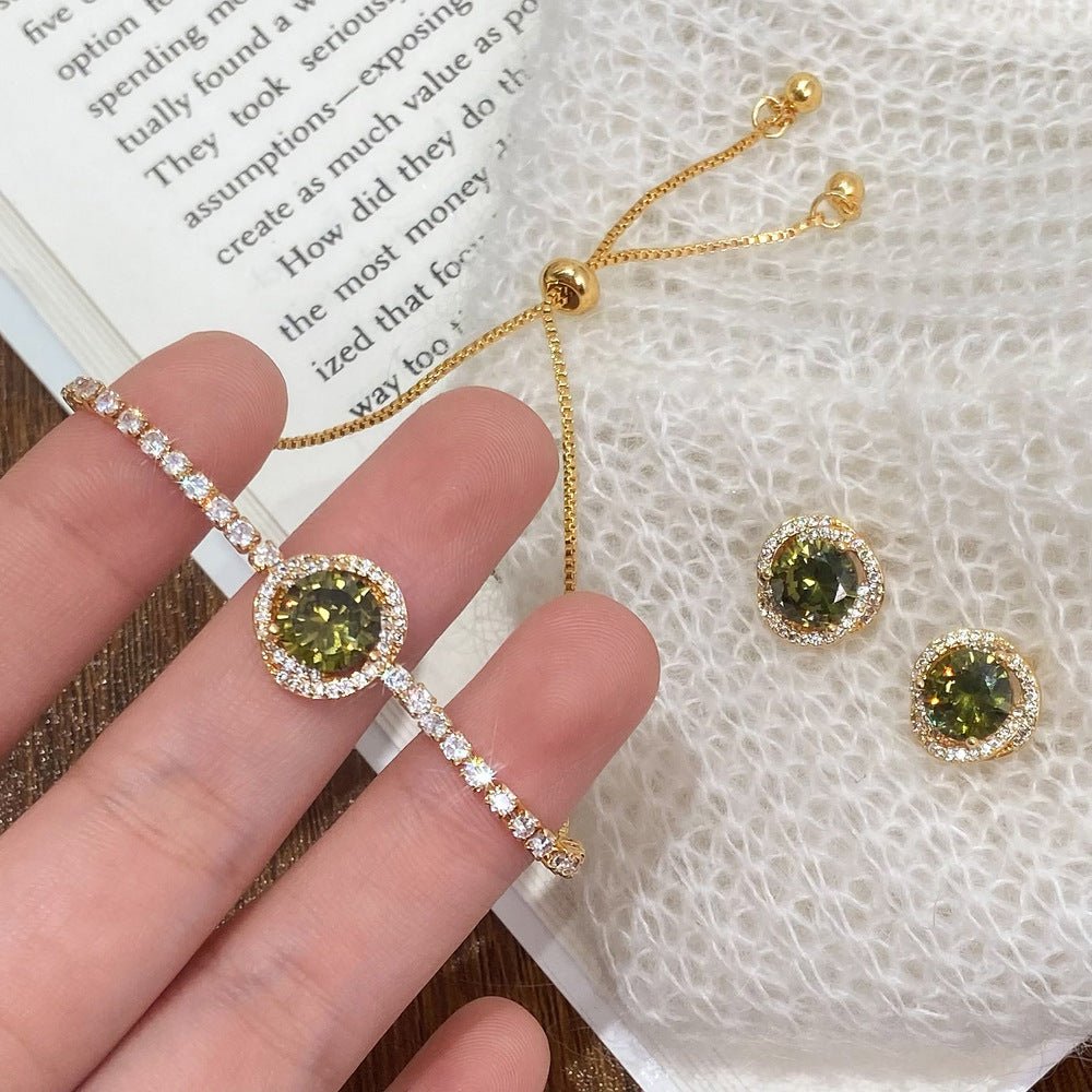 Ivana Peridot Bracelet - Gold Plated - Abbott Atelier