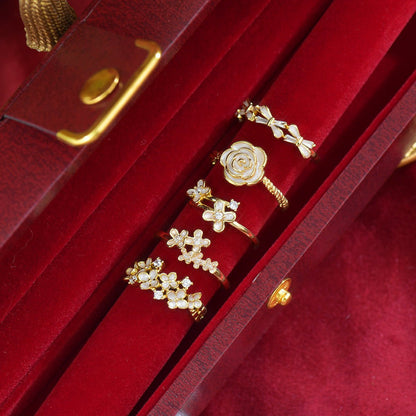 Ivory Bow Ring - Gold - Plated - Abbott Atelier