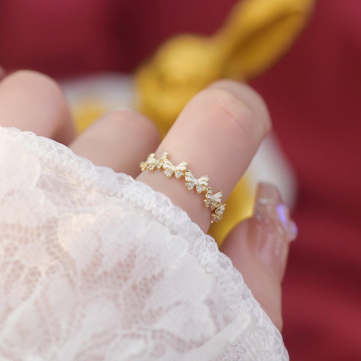 Ivory Flutter Ring - Gold - Plated - Abbott Atelier