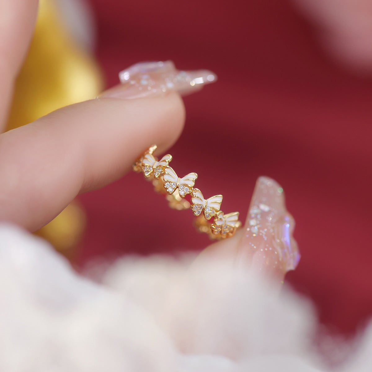 Ivory Flutter Ring - Gold - Plated - Abbott Atelier