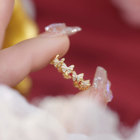 Ivory Flutter Ring - Gold - Plated - Abbott Atelier
