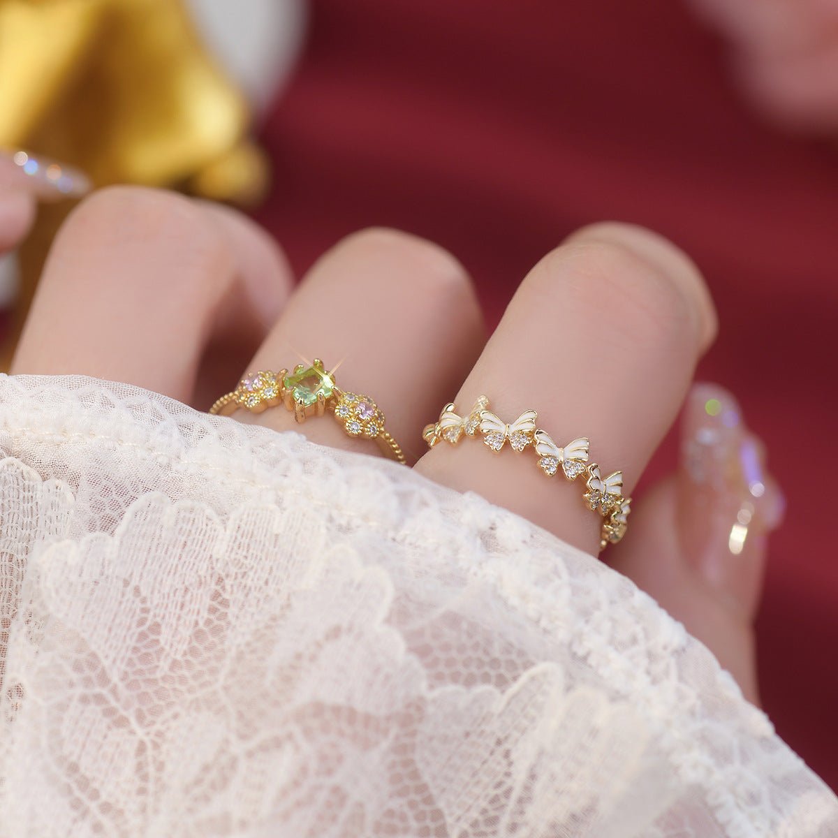 Ivory Flutter Ring - Gold - Plated - Abbott Atelier