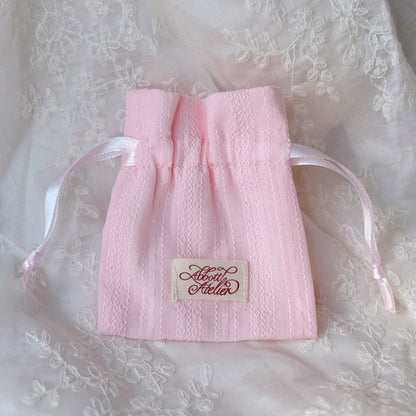Jewelry Pouch (Pink Lace) - Abbott Atelier - Abbott Atelier