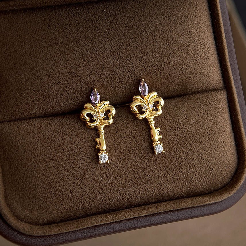 Keepsake Key Earrings - Hypoallergenic - Abbott Atelier