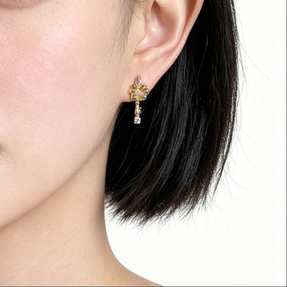 Keepsake Key Earrings - Hypoallergenic - Abbott Atelier