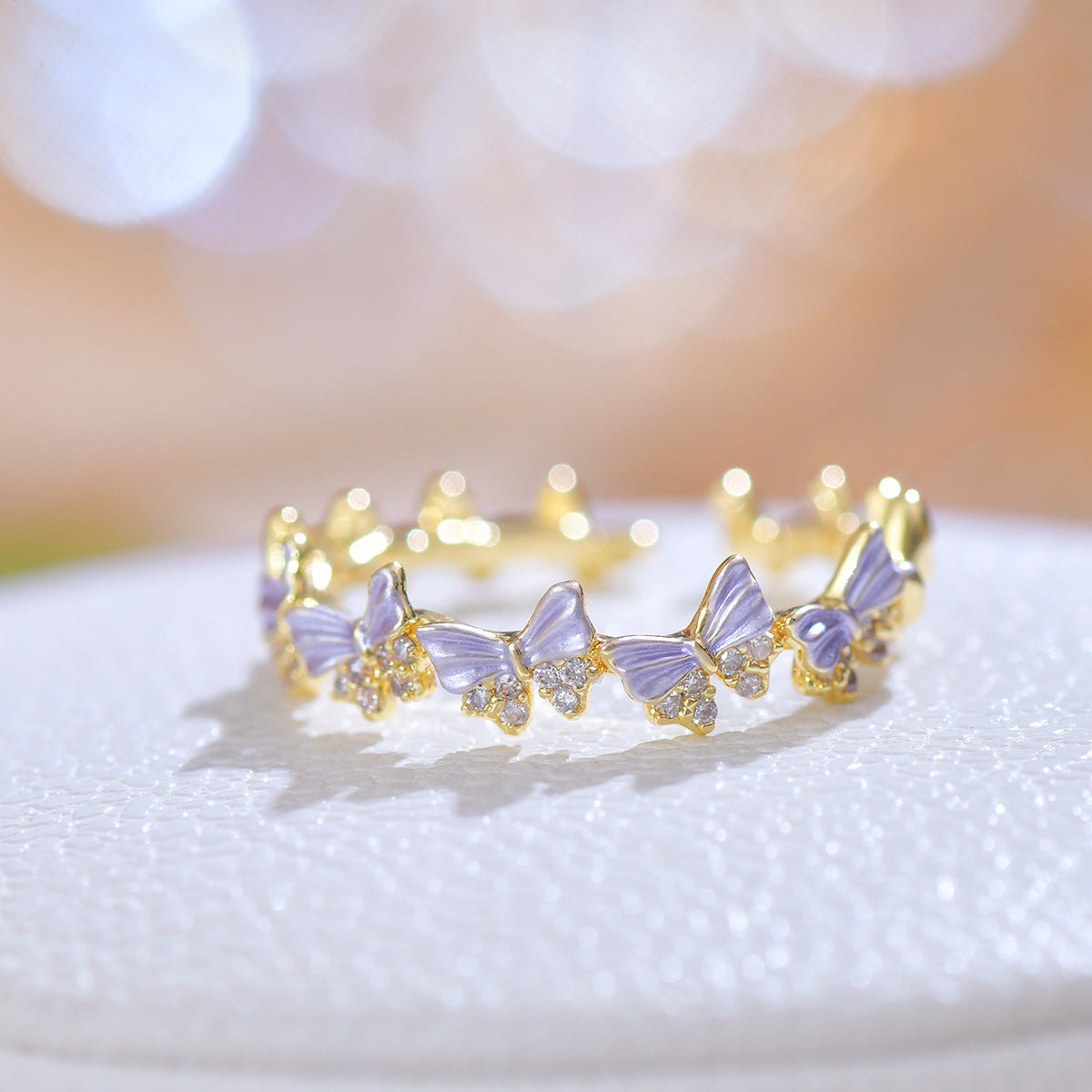 Lavender Flutter Ring - Gold - Plated - Abbott Atelier