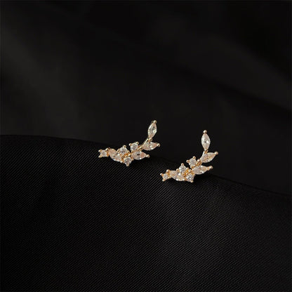 Leaves Stud Earrings - Hypoallergenic - Abbott Atelier