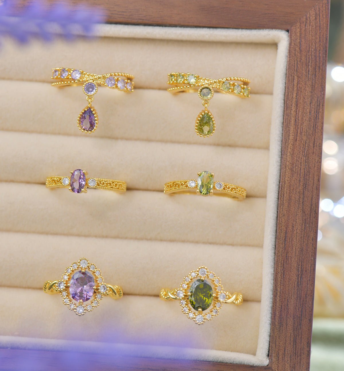 Lilac Belle Ring - Gold - Plated - Abbott Atelier
