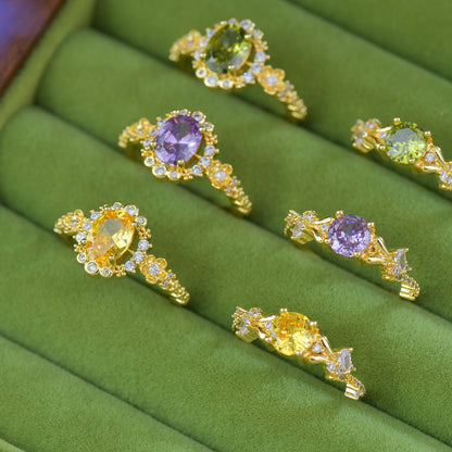 Lilac Bloom Ring - Gold - Plated - Abbott Atelier