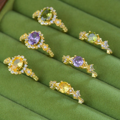 Lilac Bloom Ring - Gold - Plated - Abbott Atelier