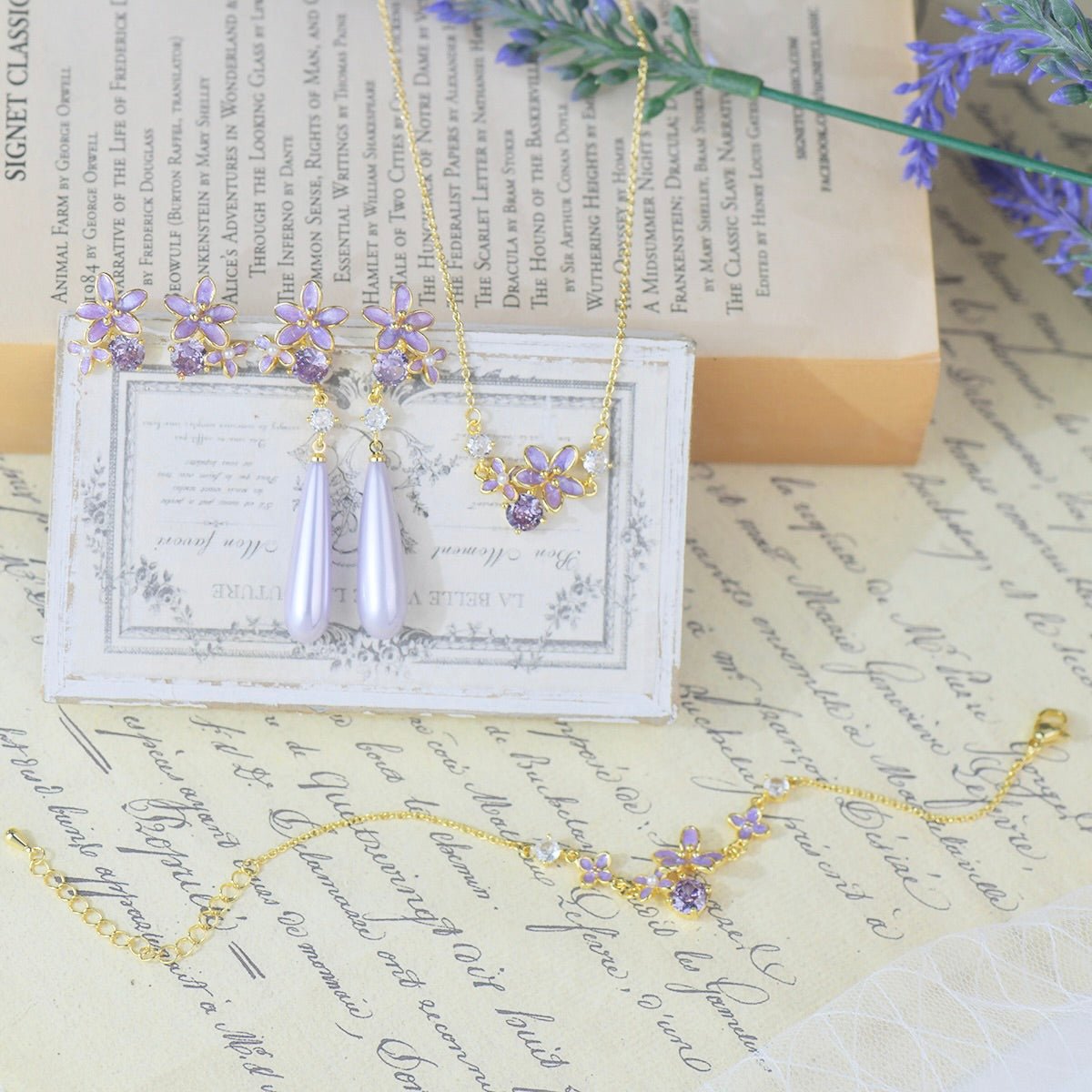 Lilac Blossom Bracelet - Gold Plated - Abbott Atelier