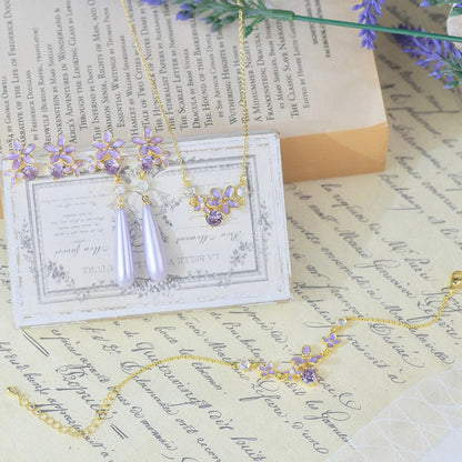 Lilac Blossom Necklace - Gold Plated - Abbott Atelier