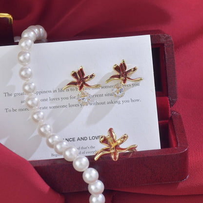 Lily of Burgundy Ring - Gold - Plated - Abbott Atelier