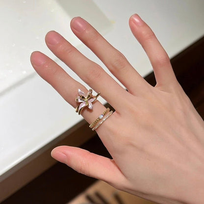 Lily of Rosewater Ring - Gold - Plated - Abbott Atelier