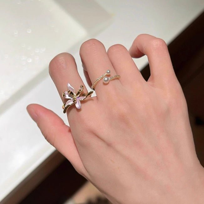 Lily of Rosewater Ring - Gold - Plated - Abbott Atelier