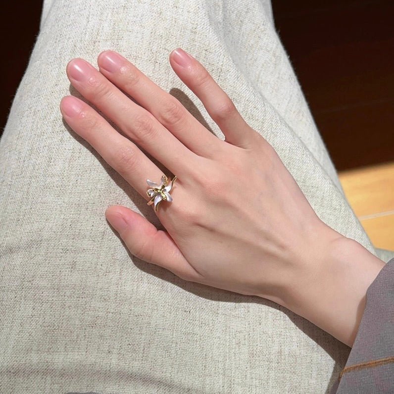 Lily of Rosewater Ring - Gold - Plated - Abbott Atelier