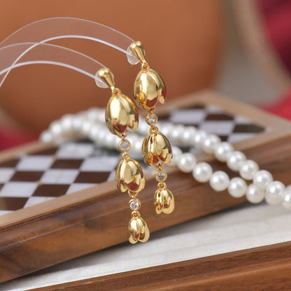 Lily of the Valley Drop Earrings - Hypoallergenic - Abbott Atelier