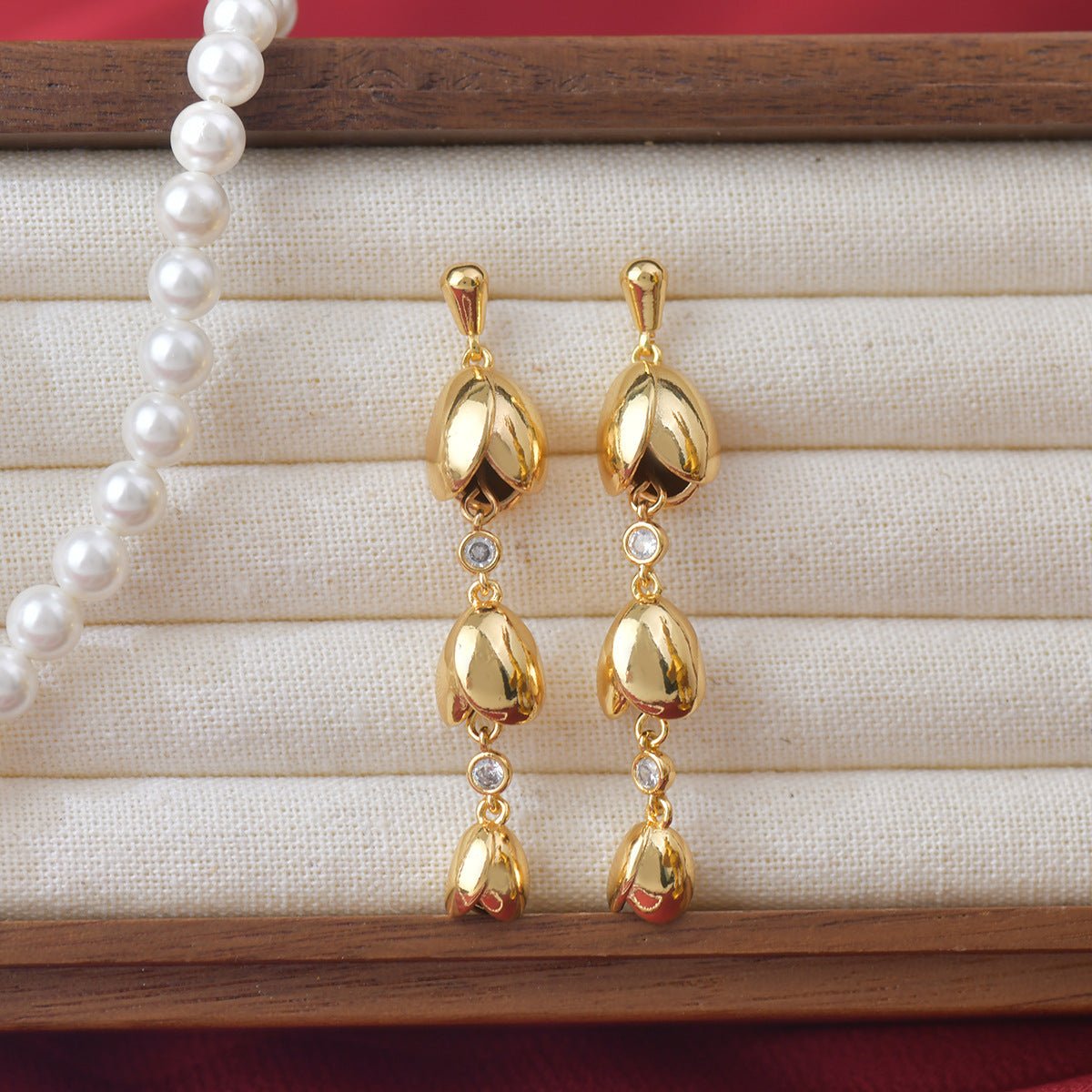 Lily of the Valley Drop Earrings - Hypoallergenic - Abbott Atelier