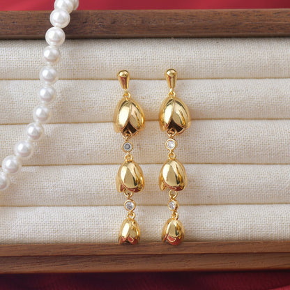 Lily of the Valley Drop Earrings - Hypoallergenic - Abbott Atelier