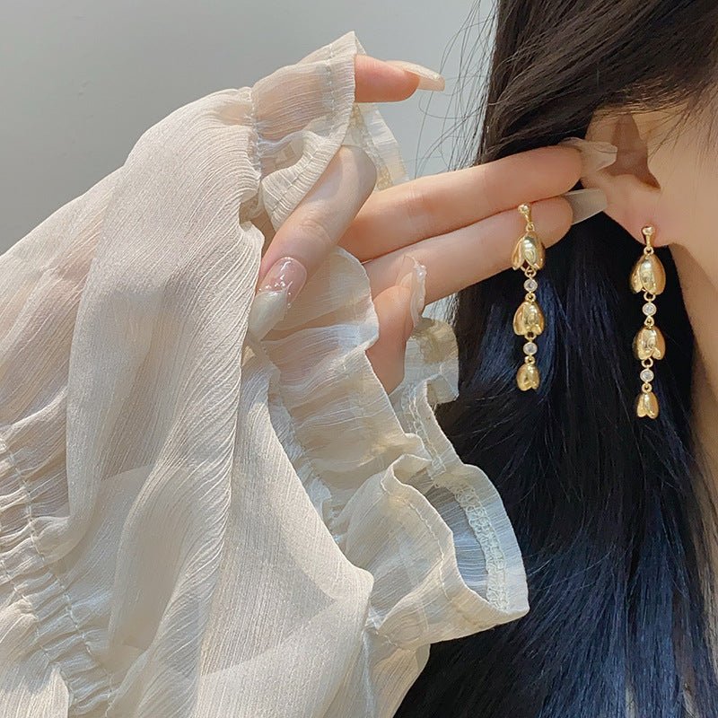 Lily of the Valley Drop Earrings - Hypoallergenic - Abbott Atelier