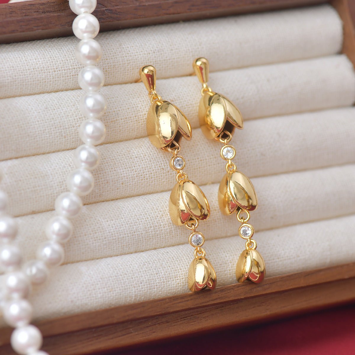 Lily of the Valley Drop Earrings - Hypoallergenic - Abbott Atelier
