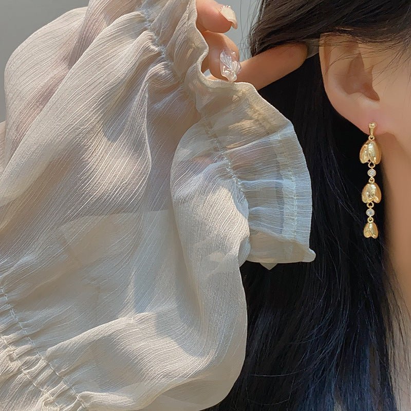 Lily of the Valley Drop Earrings - Hypoallergenic - Abbott Atelier