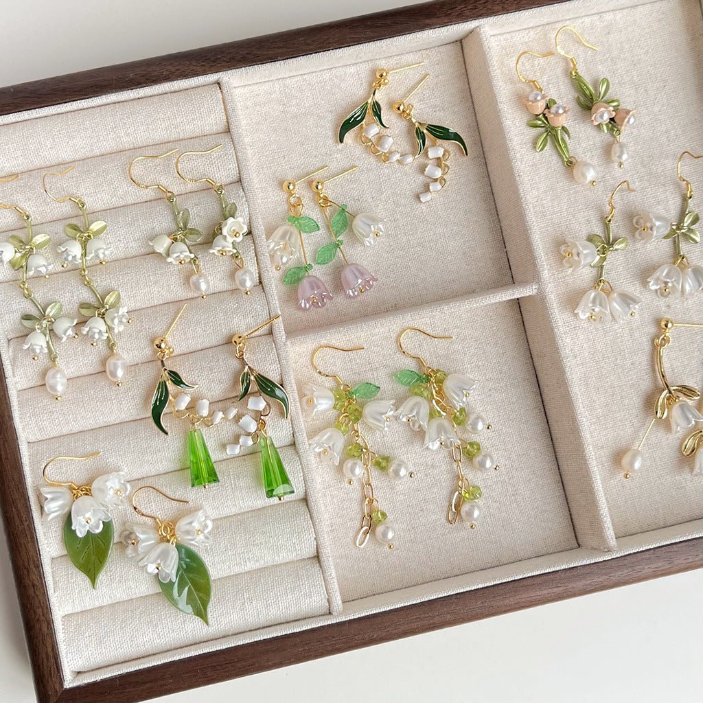 Lily of the Valley Earrings - Abby - Hypoallergenic - Abbott Atelier