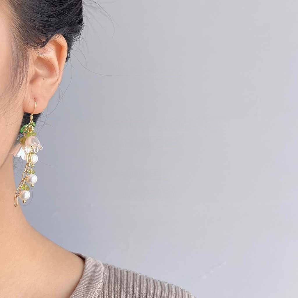 Lily of the Valley Earrings - Christy - Hypoallergenic - Abbott Atelier