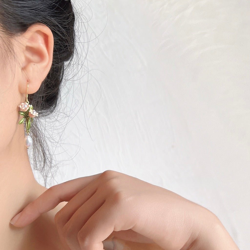 Lily of the Valley Earrings - Karina - Hypoallergenic - Abbott Atelier