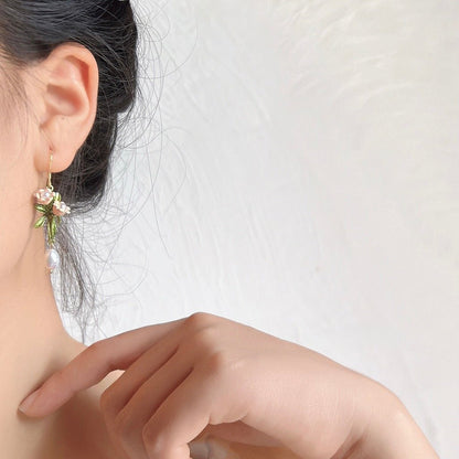 Lily of the Valley Earrings - Karina - Hypoallergenic - Abbott Atelier