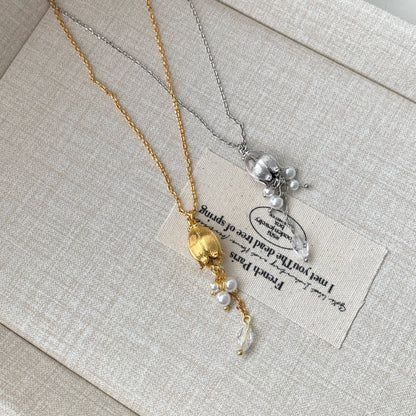 Lily of the Valley Necklace in Silver - Gold Plated - Abbott Atelier