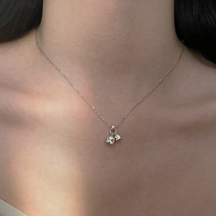 Lily of the Valley Necklace (Solid Silver) - Hypoallergenic - Abbott Atelier