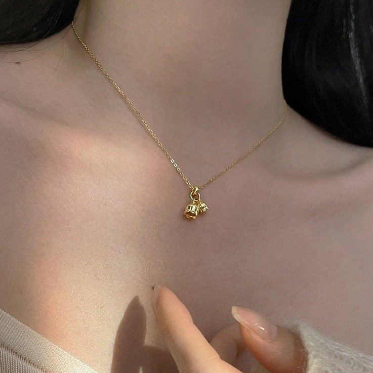 Lily of the Valley Necklace (Solid Silver) - Hypoallergenic - Abbott Atelier