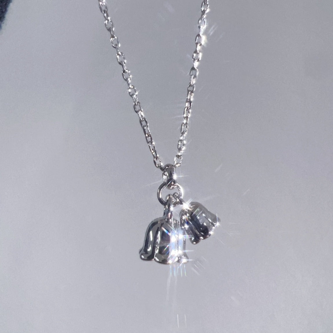 Lily of the Valley Necklace (Solid Silver) - Hypoallergenic - Abbott Atelier