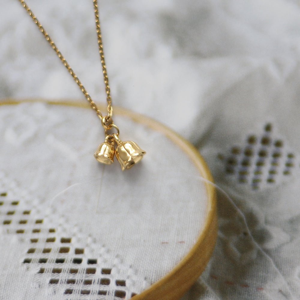 Lily of the Valley Necklace (Solid Silver) - Hypoallergenic - Abbott Atelier