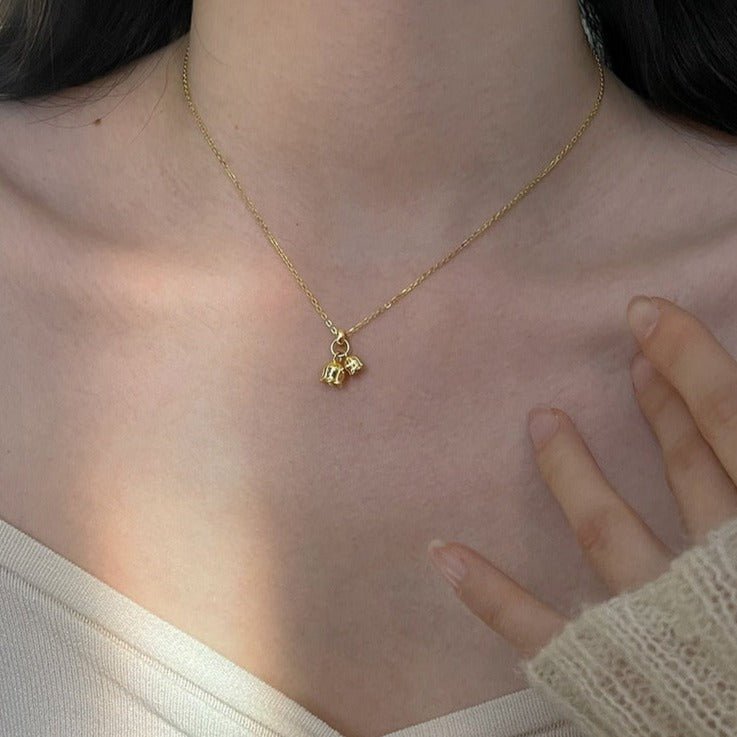 Lily of the Valley Necklace (Solid Silver) - Hypoallergenic - Abbott Atelier