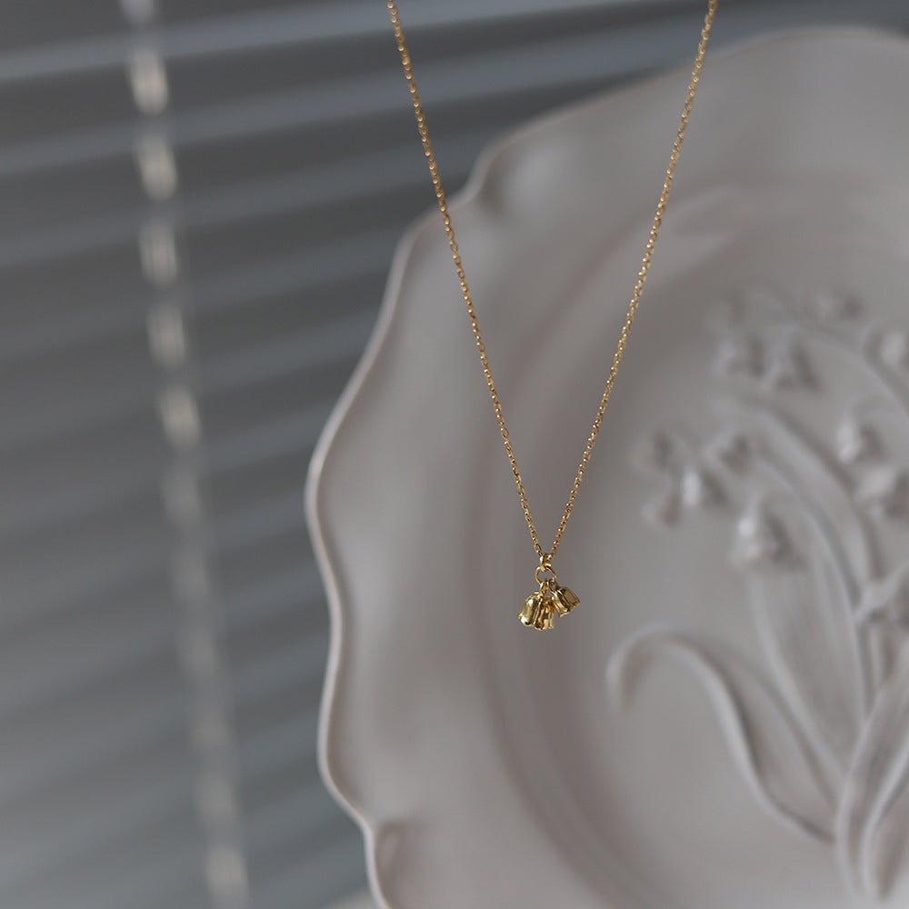 Lily of the Valley Necklace (Solid Silver) - Hypoallergenic - Abbott Atelier