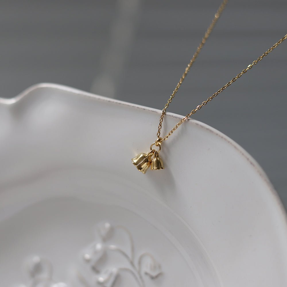 Lily of the Valley Necklace (Solid Silver) - Hypoallergenic - Abbott Atelier