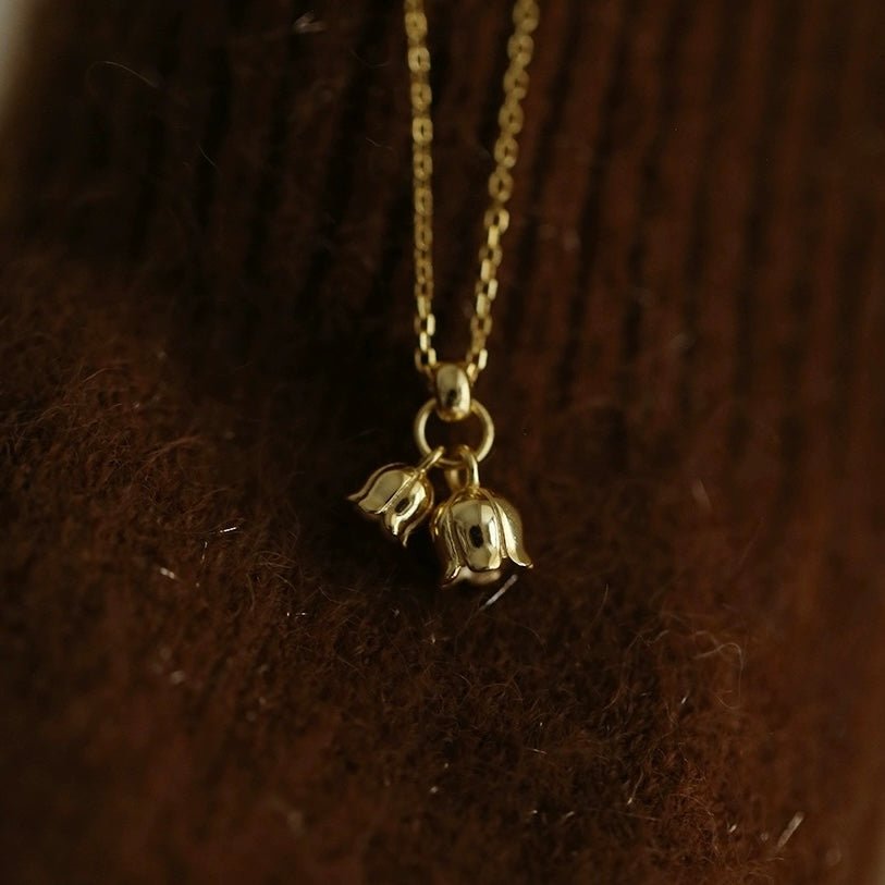 Lily of the Valley Necklace (Solid Silver) - Hypoallergenic - Abbott Atelier