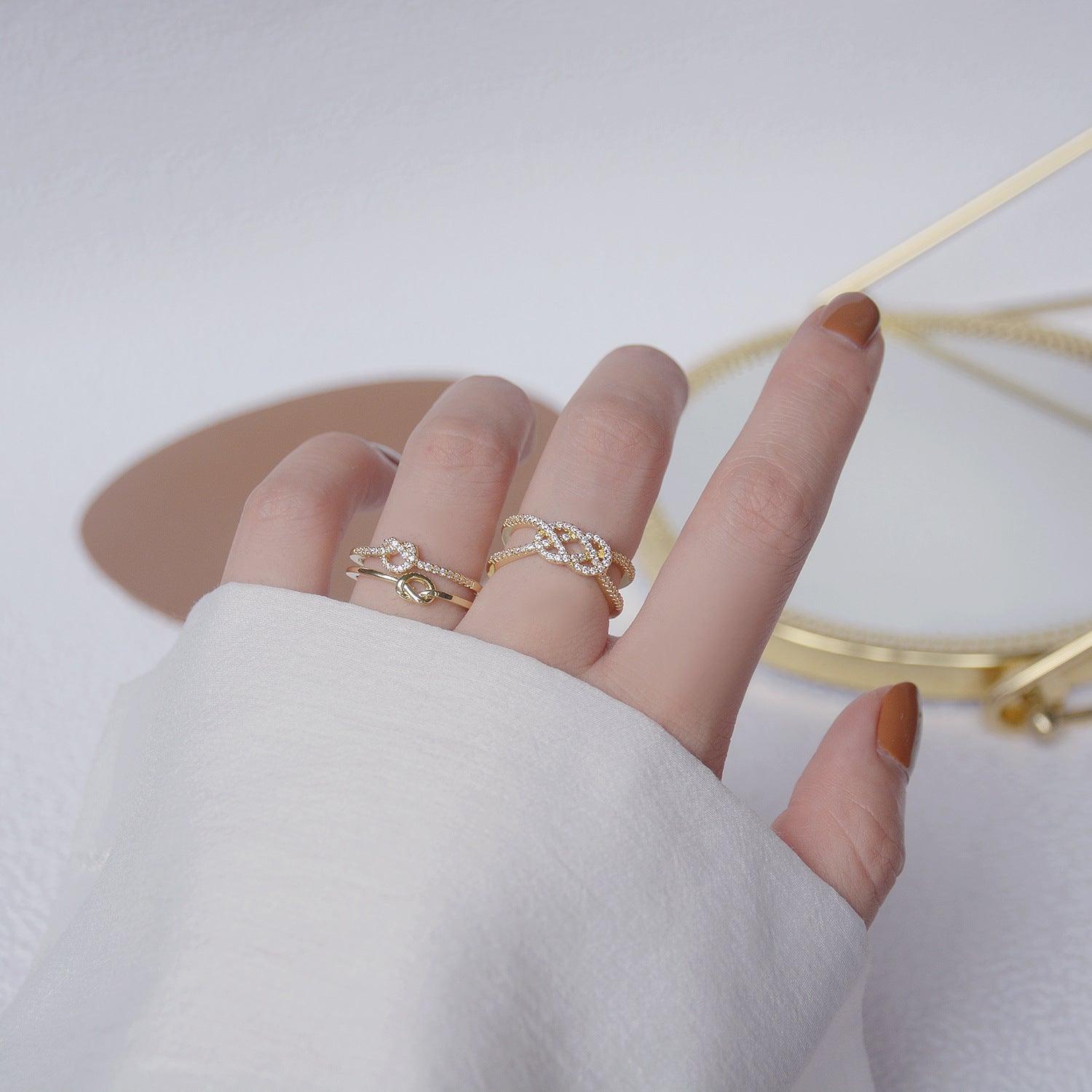 Love Knot Ring (2 Styles) - Gold - Plated - Abbott Atelier