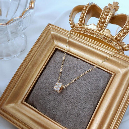 Lucky Wheel Necklace - Gold - Plated - Abbott Atelier