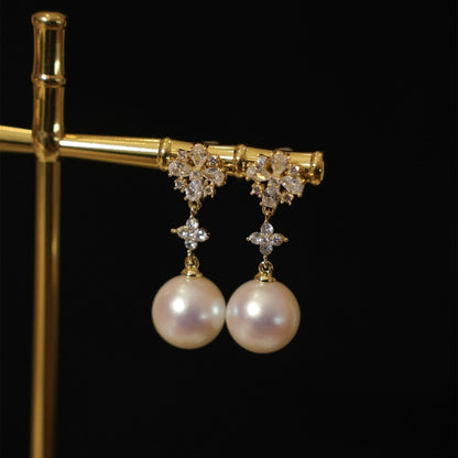 Luna Belle Pearl Earrings - Hypoallergenic - Abbott Atelier