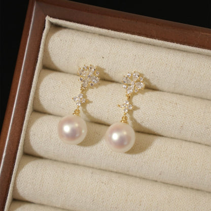 Luna Belle Pearl Earrings - Hypoallergenic - Abbott Atelier