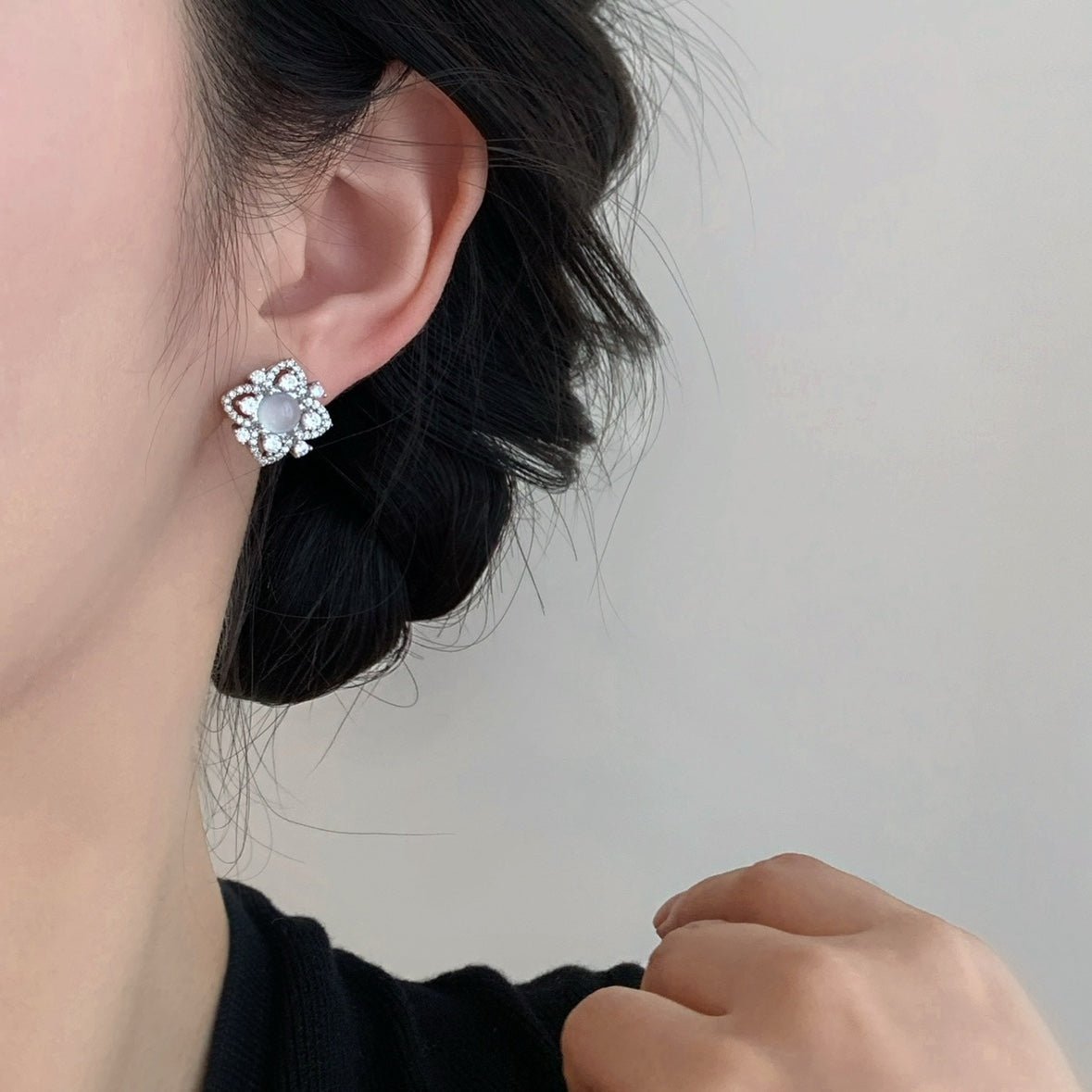 Lunaria Rococo Earrings - Hypoallergenic - Abbott Atelier